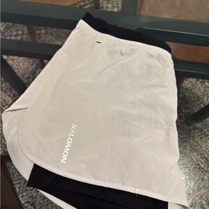 Salomon Gray and Black Sports Skirt